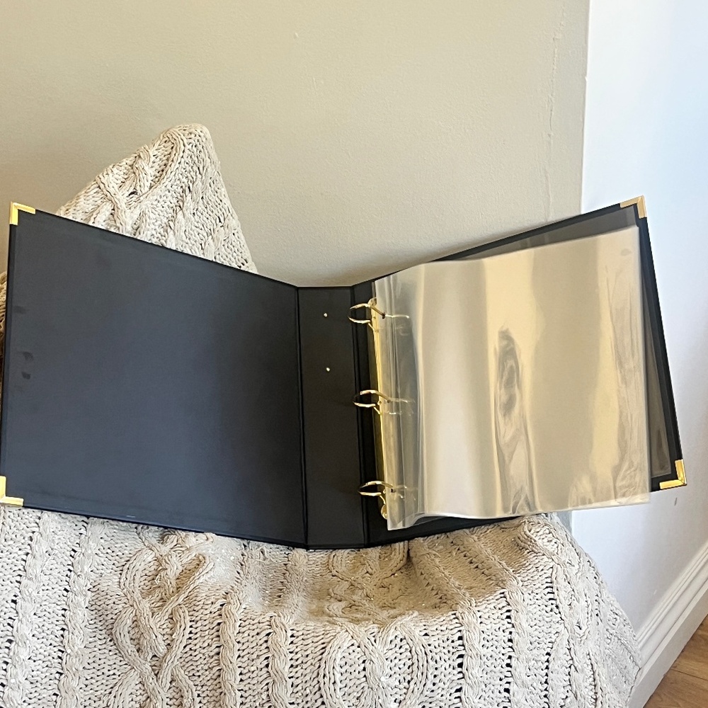 The Paper Studio Vintage Look Art deco Gold, Scrap/Art/ /Photo Album , 3 ring - Picture 3 of 8